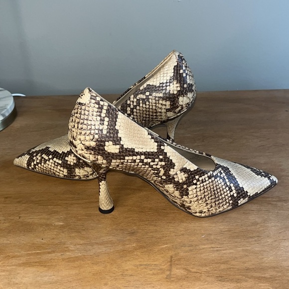 Sam Edelman Hilton Python Embossed Pumps Size 7 - Picture 5 of 7